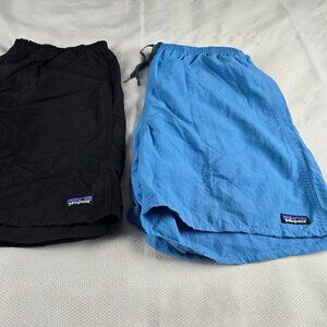 Patagonia Baggies Lined Shorts Mens XXL Longs 7” Inseam Netplus Shells Lot of 2
